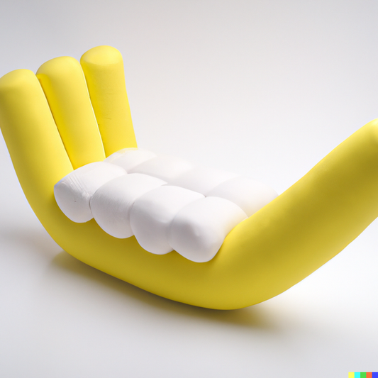 Abstract marshmallow banana seat