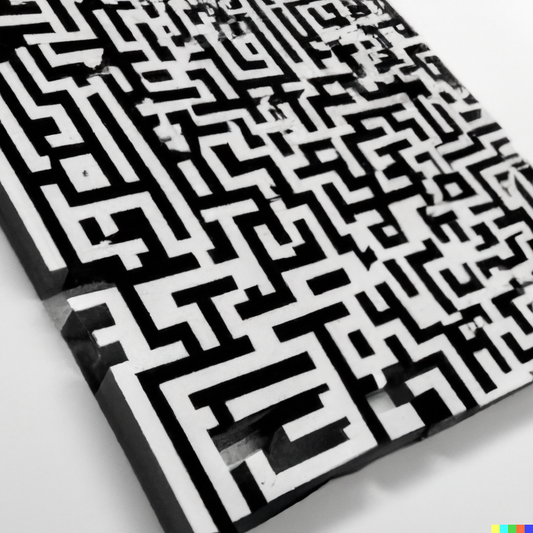 QR code maze