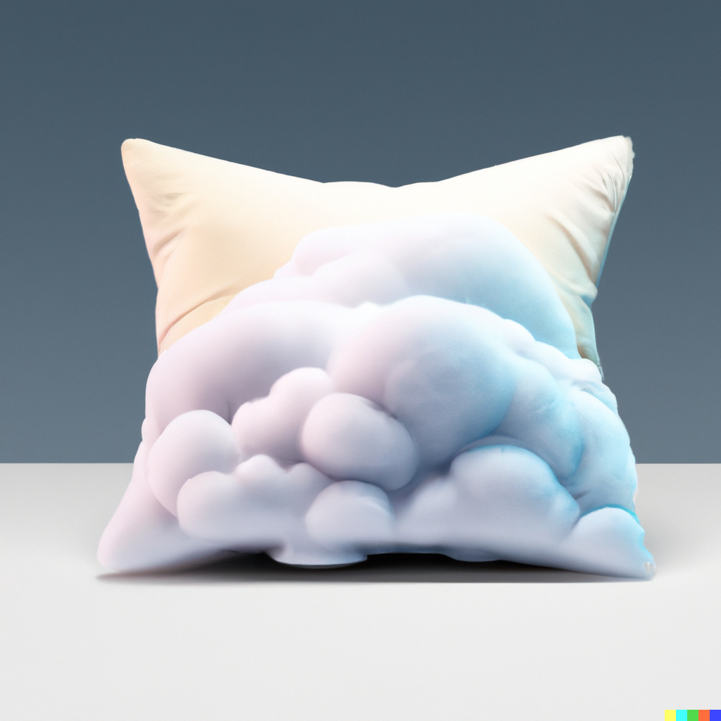 Cloud shaped pillow